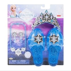 Disney Frozen Elsa Princess Accessory Set Tiara and 1 Pair of Shoes New
