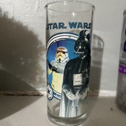 Star Wars Glass Cup Only 1 Of 4