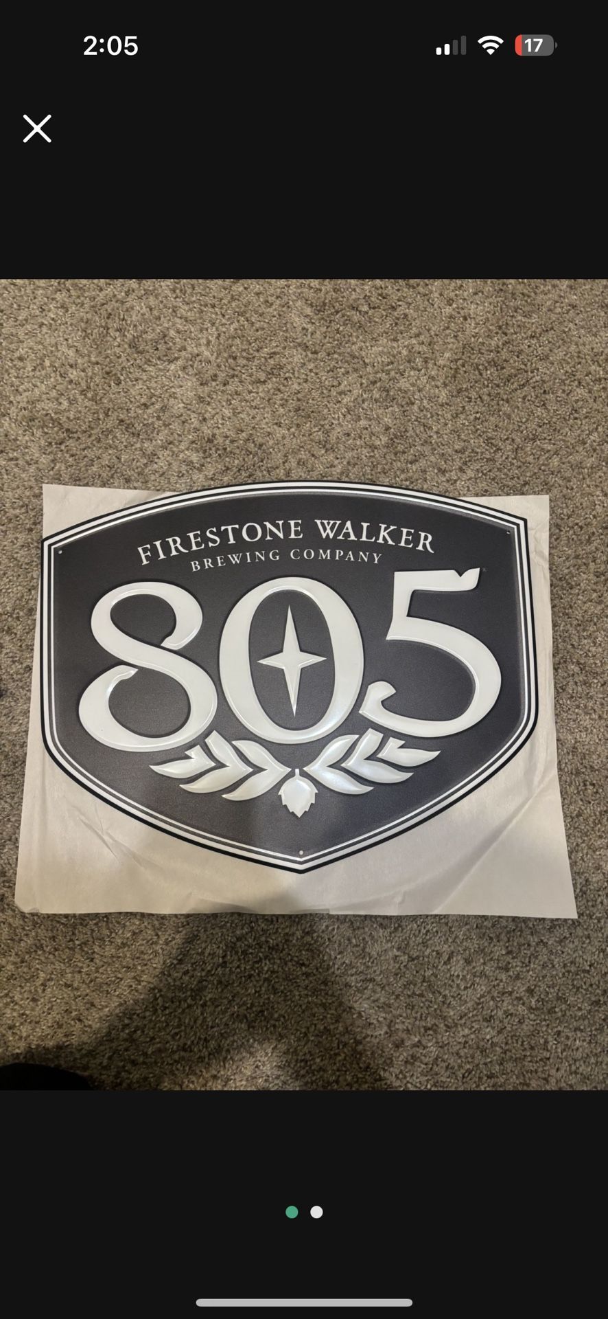 805 Beer Tin Sign