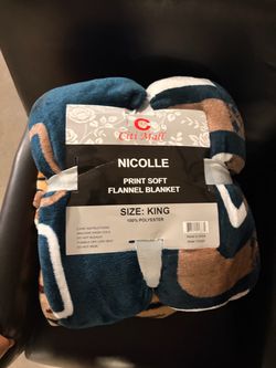 Citi Mall Nicolle King Size Flannel Blanket