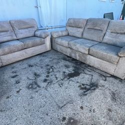 Sofa With Cupholders And Loveseat That Rocks