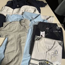 FREE 8 boys school uniform  shirts