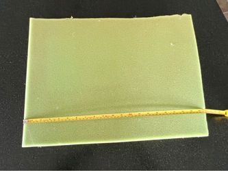 Green foam cushion insert. 4” thick. 20.5” x 15.5”