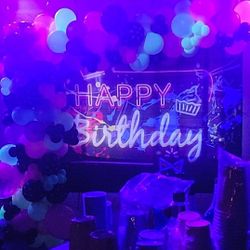 Glow In The Dark Theme Party