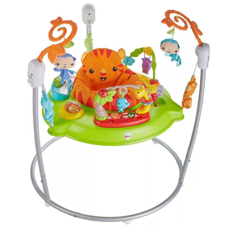 Fisher-Price Baby Bouncer Tiger Time Jumperoo Activity Center