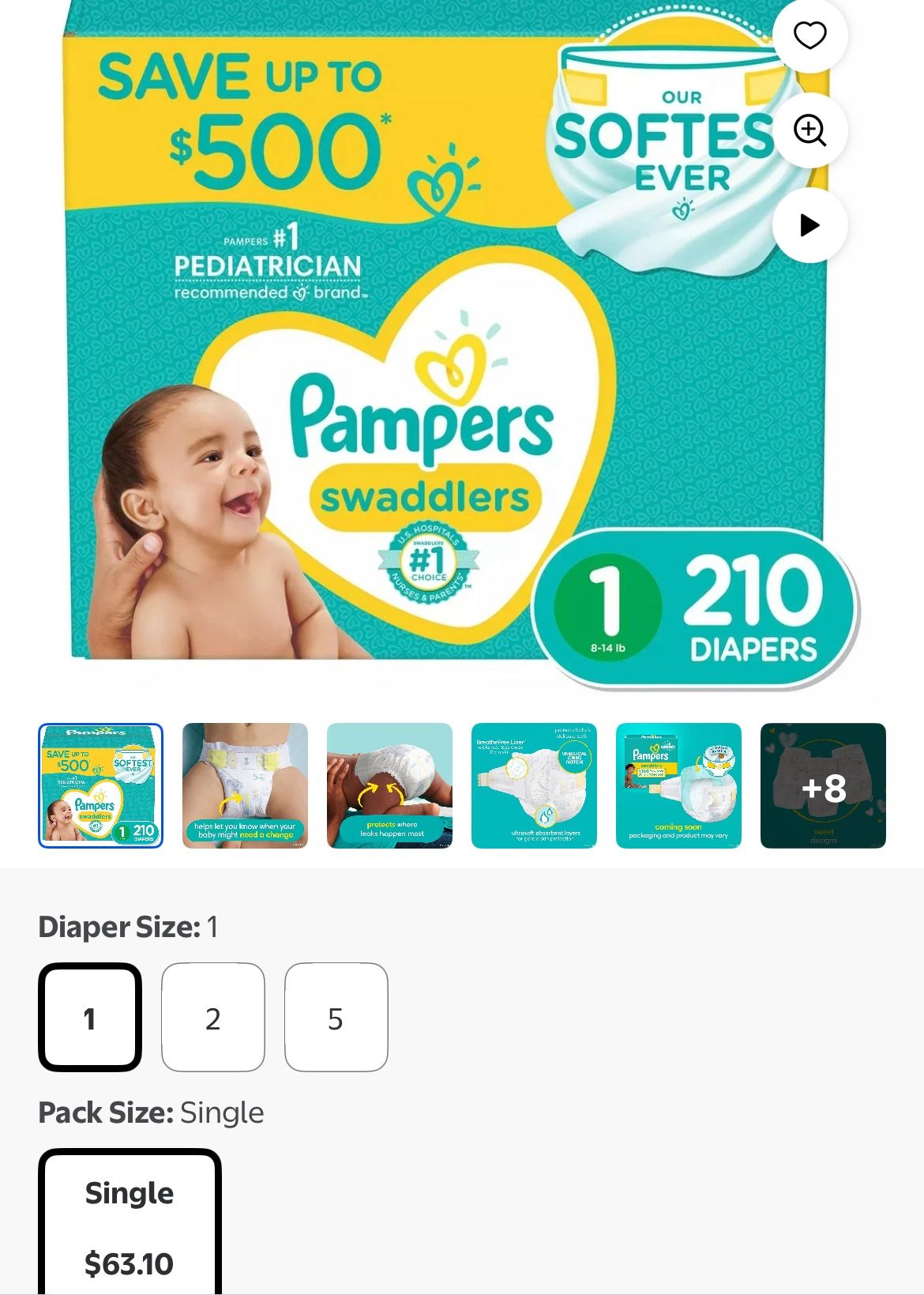 Pampers Swaddlers