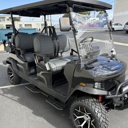 2025 Denago Rover XL6 6-Passenger Lifted 48-Volt Lithium Golf Cart