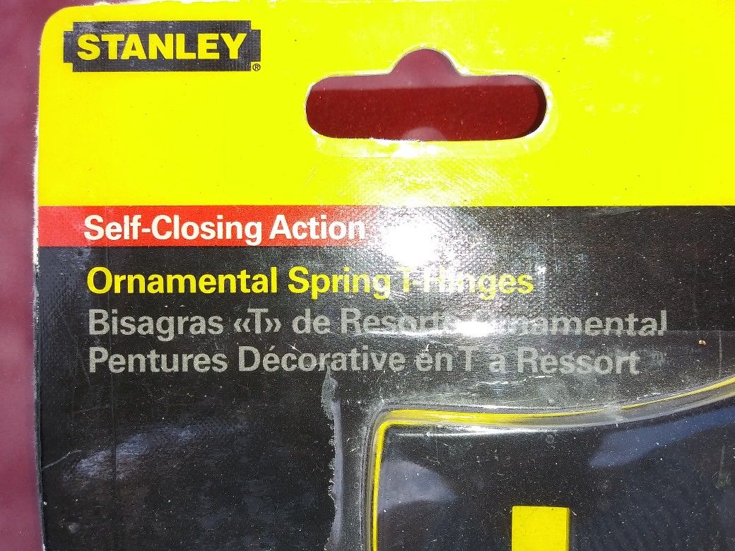 Stanley ornamental spring T hinge #760880