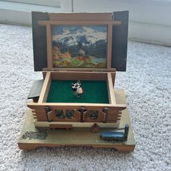 Rare Handmade Switzerland Music Box The Happy Waltz 1950’s