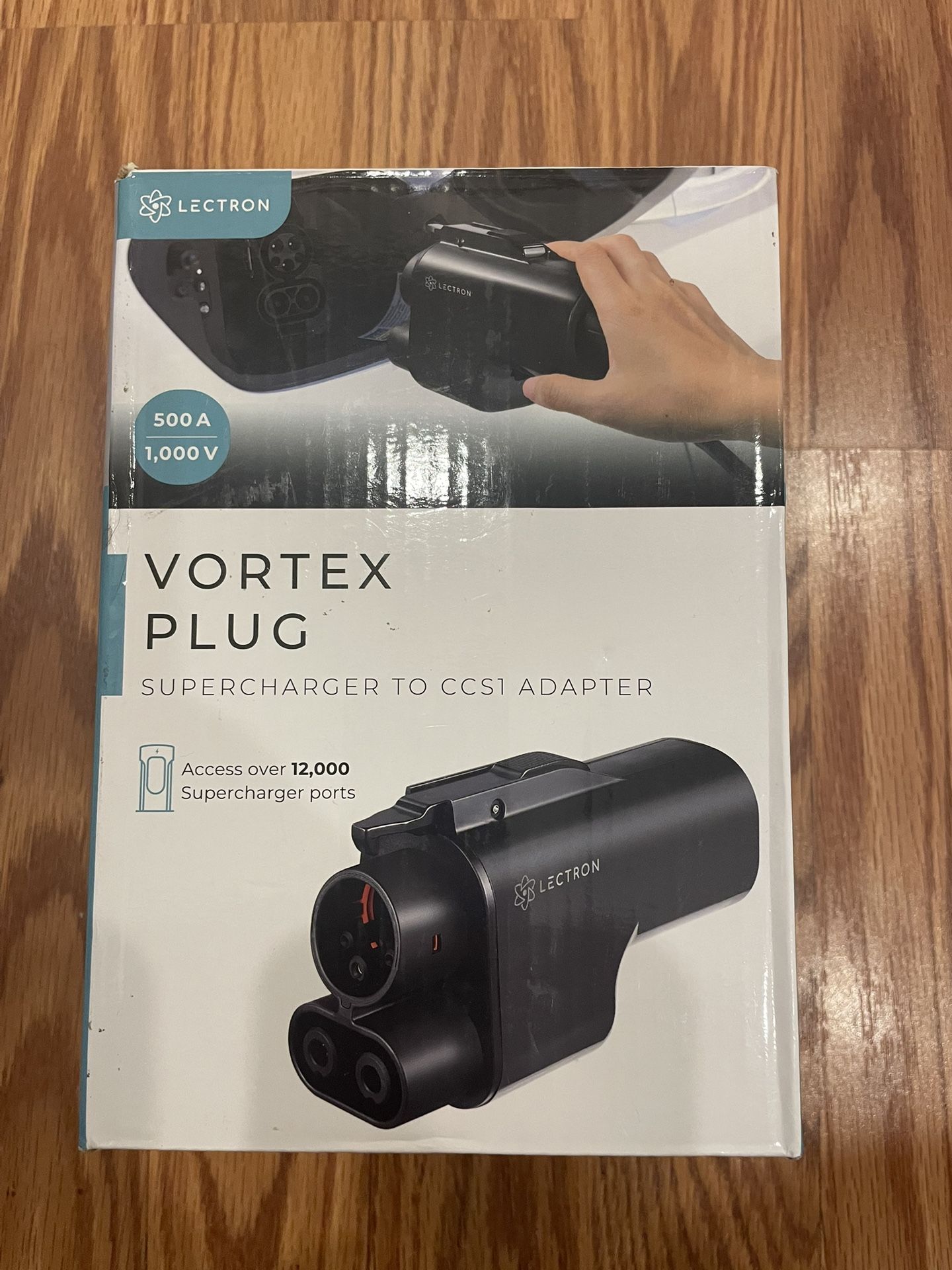 Lectron NACS to CCS Electric Vehicle Adapter - 500 Amps / 1,000V - Compatible with Tesla Superchargers - Fast Charge CCS1 EVs with Vortex Plug