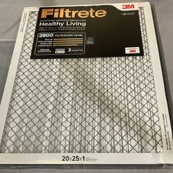 Filtrete 20x25x1 Air Filter, MPR 2800, MERV 14 (2 Filters) NEW SEALED