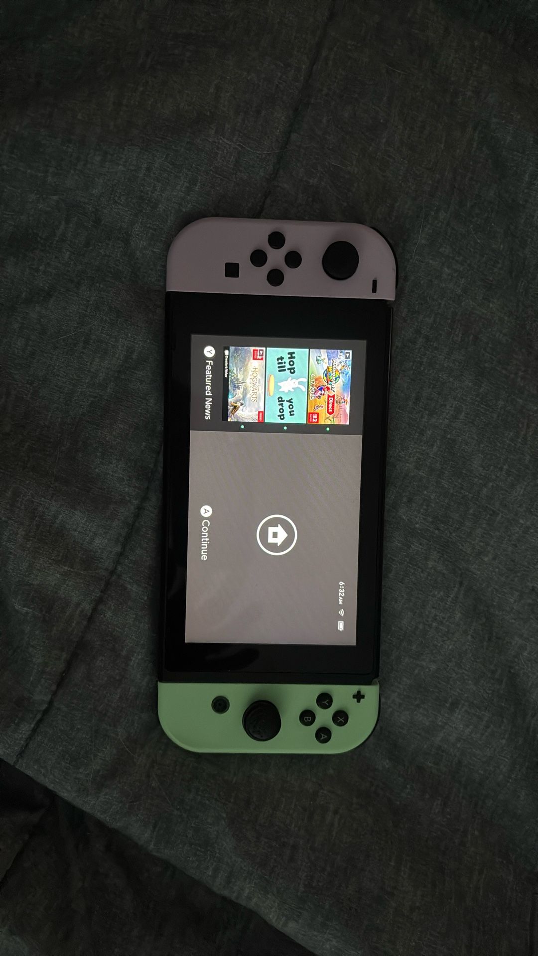 Nintendo Switch Black With Purple And Green Joy Cons