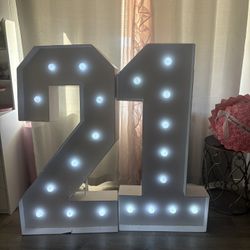 number marquees
