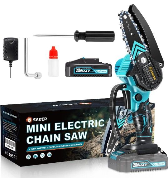 Saker 4" Mini Electric Chainsaw