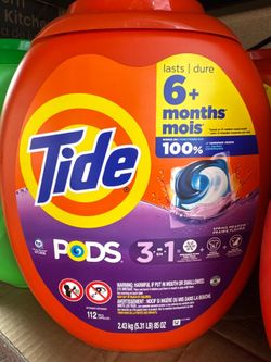Tide PODS Liquid Laundry Detergent Pacs Spring Meadow Scent - 112 Count