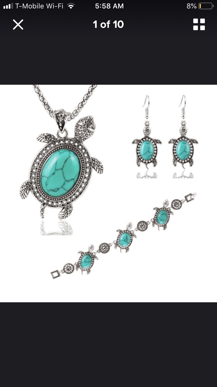 Turquoise necklace set