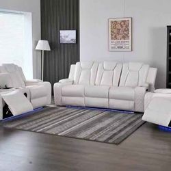 Power sofas recliner 3pcs brand new in box with speakers and Bluetooth