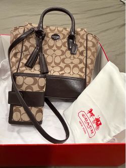Coach crossbody handbag and wallet