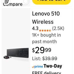 LEVONO WIRELESS KEYBOARD AND MOUSE 