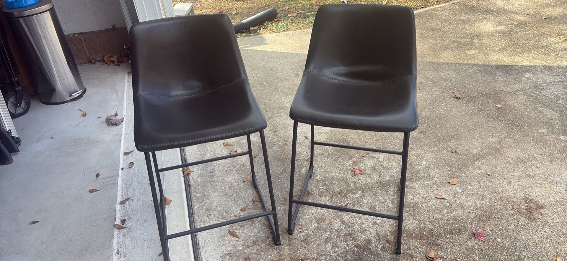 From AtHome - 2 Crosby St. Drake Counter Stool, Dark Grey  - Must Pickup