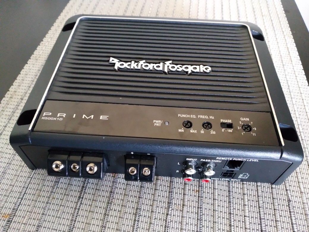 1000max.....500rms Rockford Fosgate Mono Block Car Amplifier P500X1BD