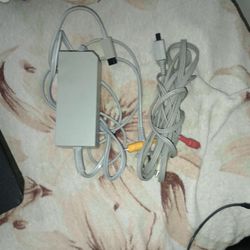 Wii Power Source And Cable Video Av
