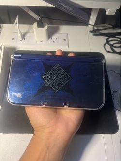 New Nintendo 3DS XL Monster Hunter Generations Special Edition Console Blue Tested