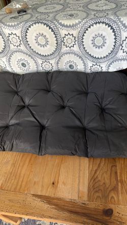 Black Bench Cushion 40x20”