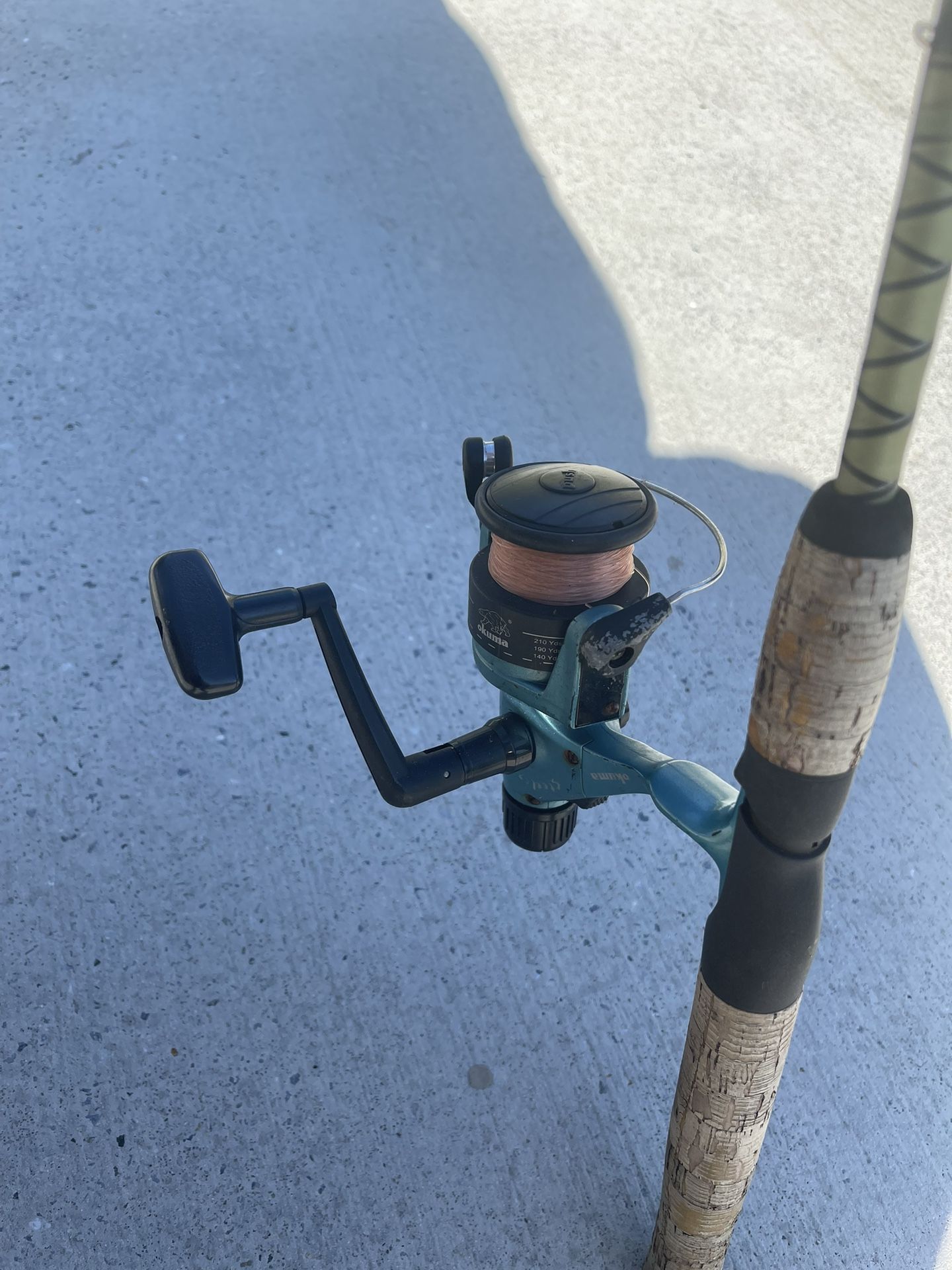 Okuma Steeler 40 Spinner Reel On 6’6” Shakespeare Cirrus Med Rod #41