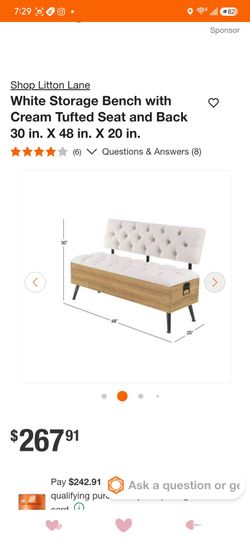 Bench with storage