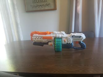 Lock n Load!! X-shot Nerf gun loaded 