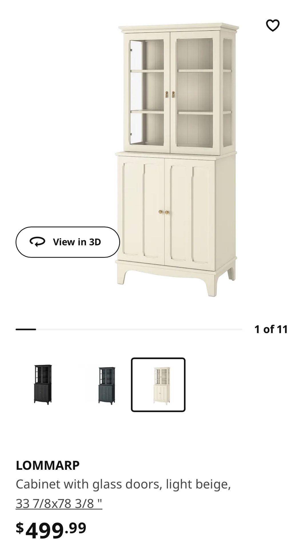 IKEA LOMMARP with Glass Doors for Sale in Seattle, WA OfferUp