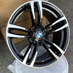 Brand New 18” Staggered Black Polished BMW Style Wheels 5x120 All 4 Price Firm 