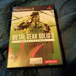 PS2 METAL GEAR SOLID 3 SUBSISTENCE