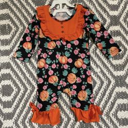 3-6 Month Pumpkin Outfit New