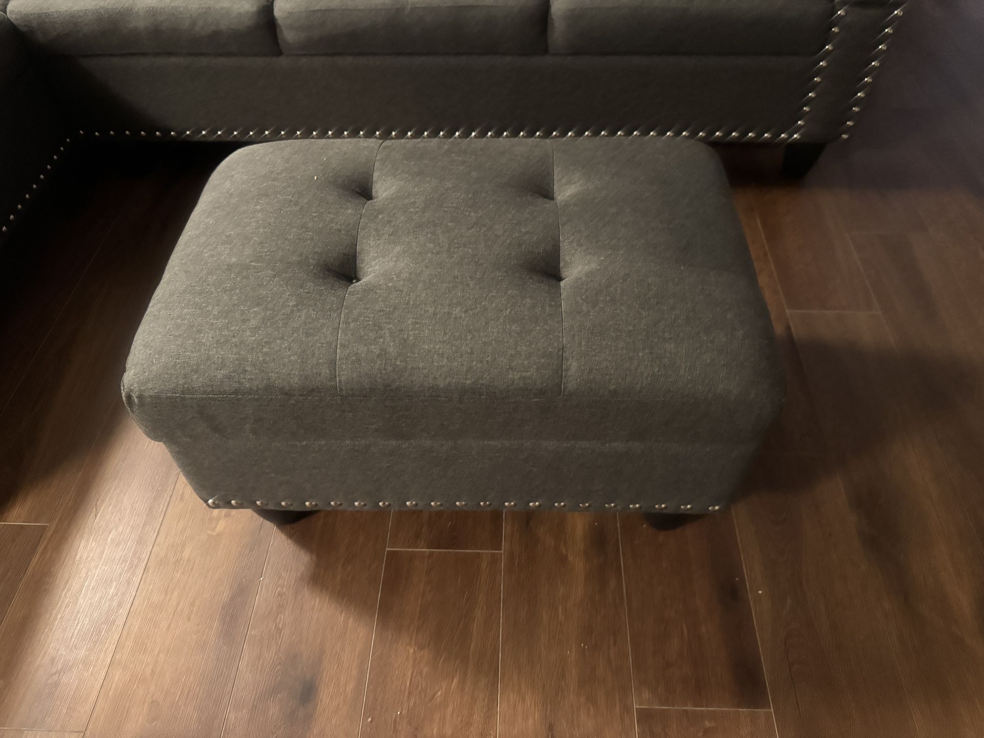 Gray Ottoman 