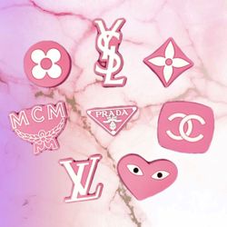 8Pc Designer Croc Charm Set