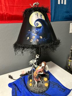 Tim Burton nightmare before Christmas lamp with shade