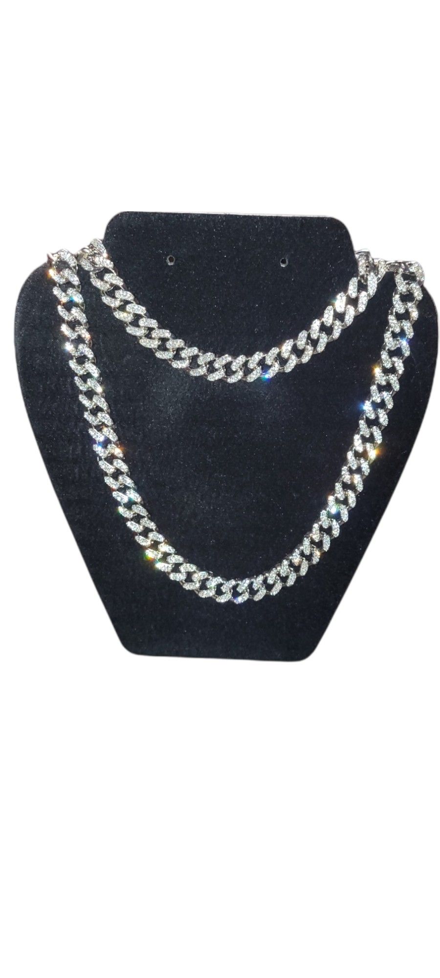 Silver and Gold Cuban Link Sets