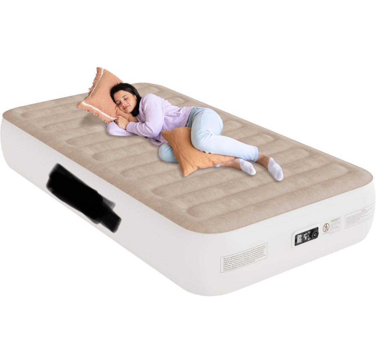 Twin Air Mattress with Built in Pump, Height 13" Durable Queen Airbed, Suit for Home & Guests,Travel Air Mattress Twin XL for Adults,Inflatable Travel