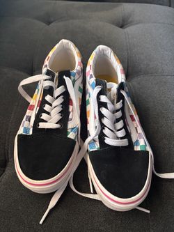 Vans Old Skool Rainbow Checkerboard Sneakers