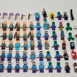 Lot Of 80 Lego Minecraft Minifigures 