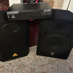 speakers and amplifier