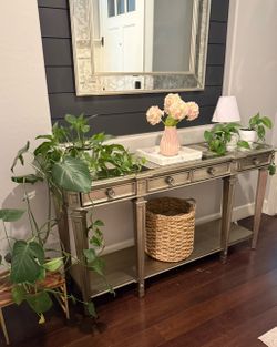 Z Gallerie Mirrored Console Table