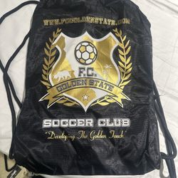 FC Golden State Soccer Drawstring Bag – $5