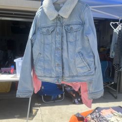 Girls Sherpa Jean Jacket