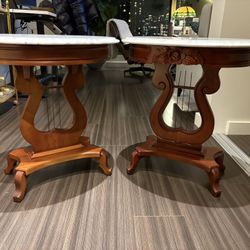 Marble Top End Tables 
