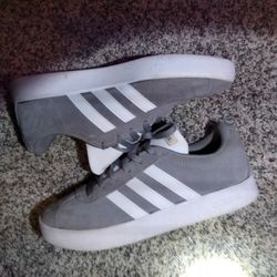 Adidas Grey And White Size 4.5