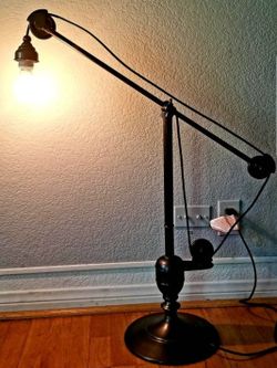 Pottery barn pulley large lamp