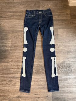 Skeleton skinny jeans size 29 MNML